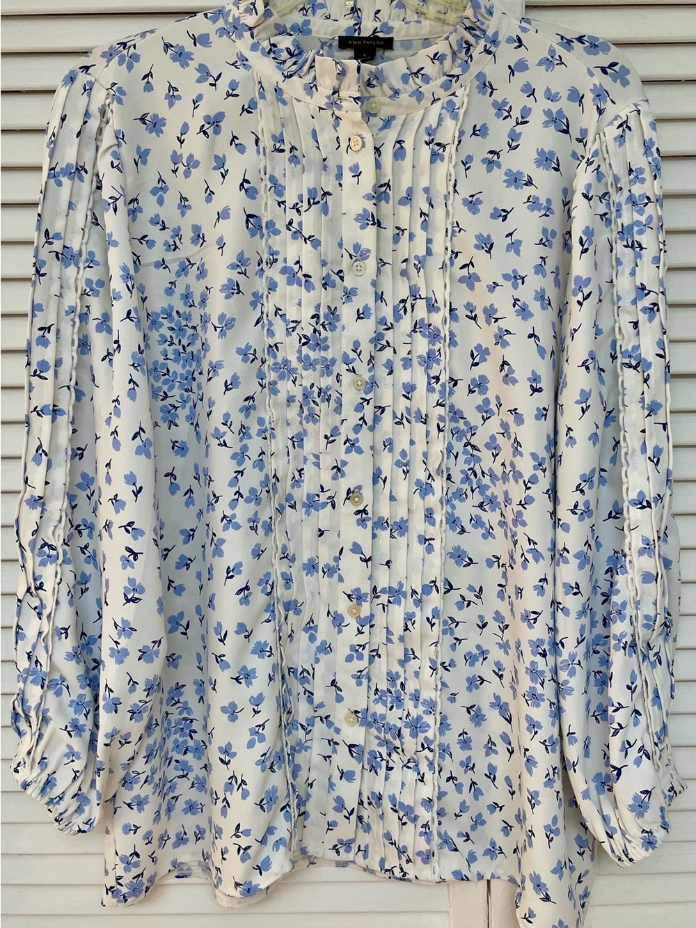 Blue Floral Blouse - Women Tops